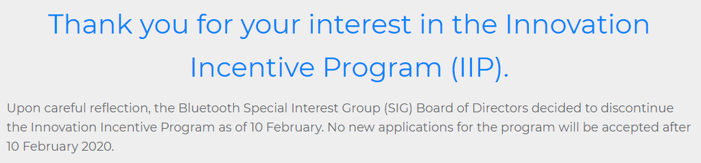 藍(lán)牙BQB認(rèn)證取消了創(chuàng)新激勵(lì)計(jì)劃(IIP).png 藍(lán)牙BQB認(rèn)證取消了創(chuàng)新激勵(lì)計(jì)劃(IIP).png